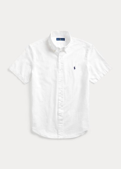 Men's Polo Ralph Lauren Lightweight Seersucker Shirts | 391750EXT